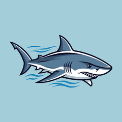Obraz premium Illustration of a Great White Shark.