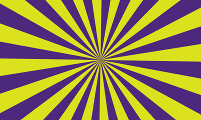 Obraz premium Vibrant Yellow and Deep Purple Radial Pattern Creating an Energetic Sunburst Effect for Creative Design