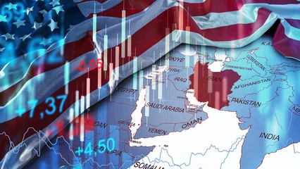 Selbstklebende Fototapeten Altes Krankenhaus Beelitz Conflict between Iran and USA impacting oil prices in the Middle East during the 2020s  © fotofabrika