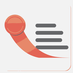 Red stamp marking a document with bold black text and a noticeable curve for approval concept