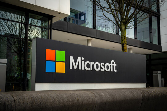 Microsoft Headquarters Building in Munich Germany - March 08, 2026