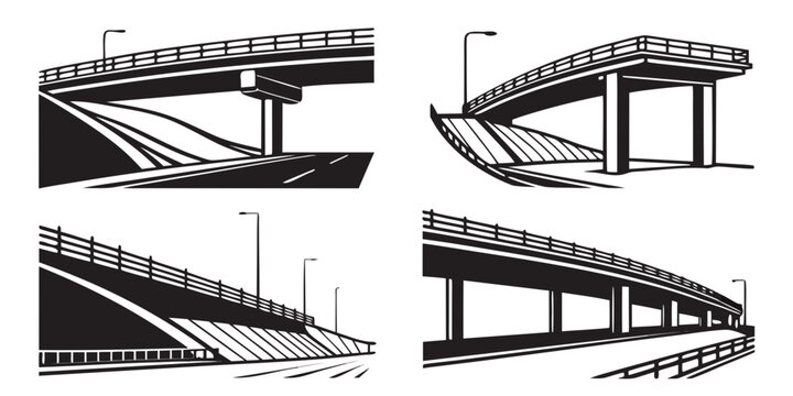 A comparison of different roof types and their structural elements Vector
