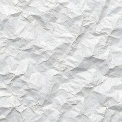 Obraz premium White Crumpled Paper Texture Background with Wrinkled and Creased Surface, Abstract Detail for Design and Graphics