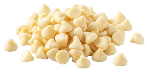 White chocolate chips heap png baking ingredient png sweet food png dessert png transparent png