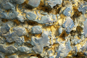 Unique textures of natural clay showcasing artistic formations