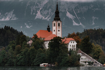 Lake Bled Slovenia panoramic view
