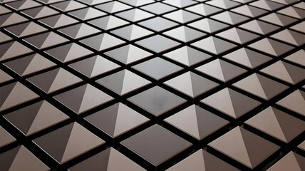 Matte metallic triangle pattern with subtle lighting &ndash; Suitable for automotive branding, premium hardware, or minimalist textures.