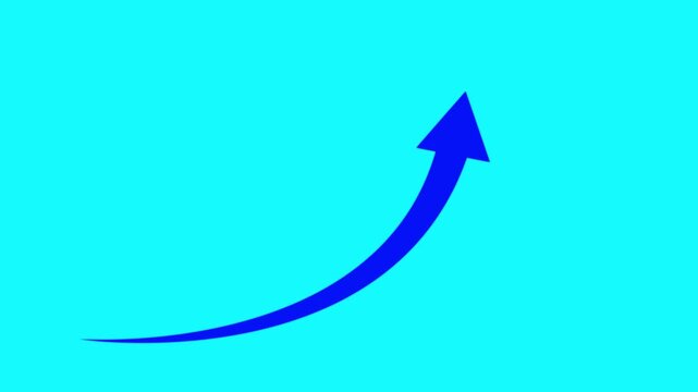 Five business arrow animation.