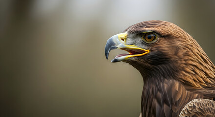 Majestic Golden Eagle Portrait - A Close-Up of Natures Apex Predator.