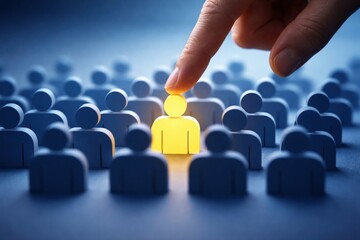 Fototapeta premium AI Powered Customer Segmentation and Target Audience Selection with Data Analysis