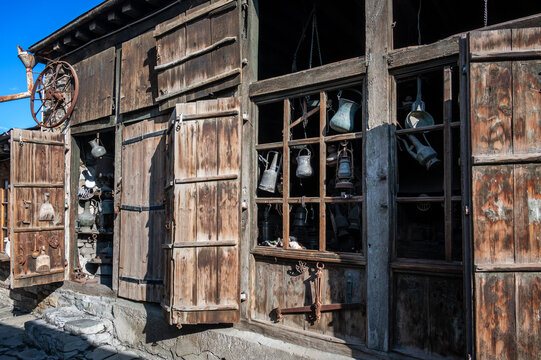 Sunlit Blacksmith Workshop in Lahij Azerbaijan