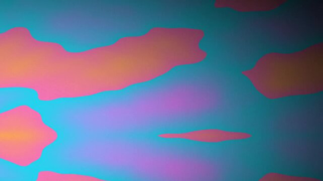 Abstract Color Wave with Bright Green Purple and Orange Tones
