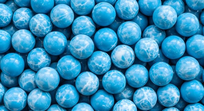Blue candy balls