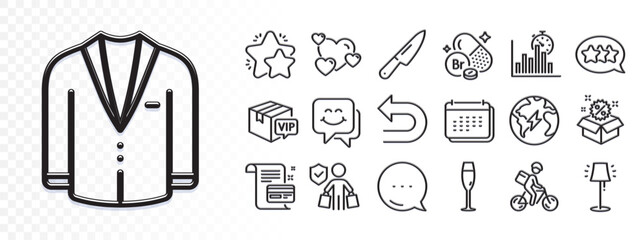 Naklejka premium Smile face, Payment card and Calendar line icons for web app. Glare of light effect. Message icon. Pack of Electricity, Bromine mineral, Undo pictogram icons. Vector