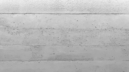 Minimalist light gray concrete wall texture with horizontal formwork lines. Industrial cement...