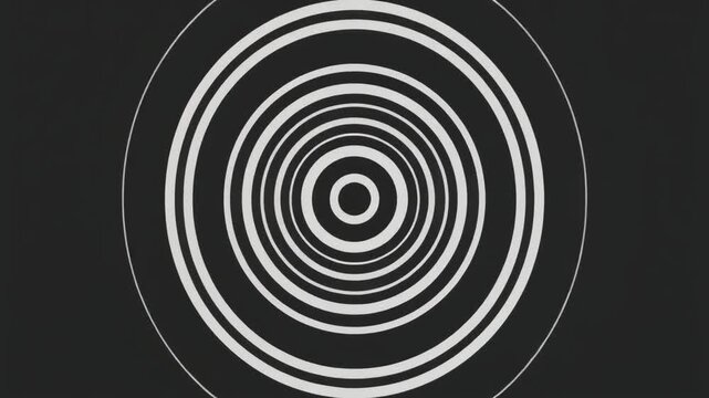 Abstract Concentric Circles Geometric Pattern Background