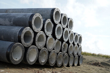 Stacked Structural Concrete Piles for Civil Engineering