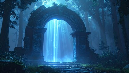 Cinematic Time Travel and Quantum Space Collection &ndash; Wormholes, Portals, Parallel Universes and Futuristic Sci-Fi Backgrounds