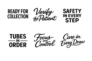 Obraz premium Collection preparedness and patient verification steps for safe medical practices