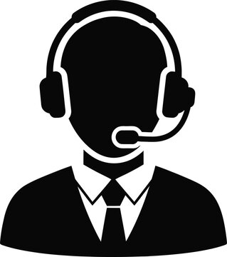 Vector customer service representative icon