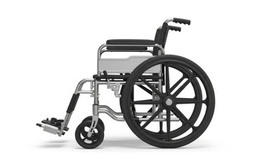 Fototapeta premium Manual Wheelchair Isolated on White Background