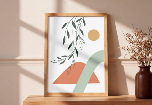 Minimal Shelf Frame Mockup