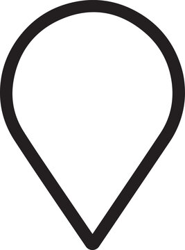 location map outline icon