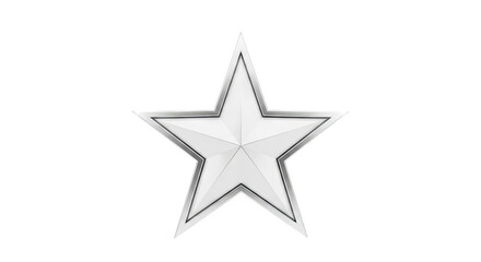 Obraz premium Silver Star Emblem