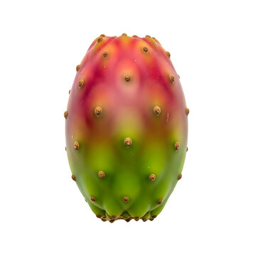 Prickly pear fruit colorful with spines transparent