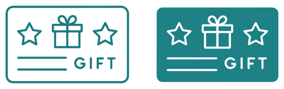 gift loyalty bonus card icon