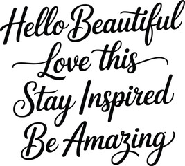 Obraz premium Inspirational Quotes Typography Design