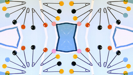 Modern Safety Pin Kaleidoscope