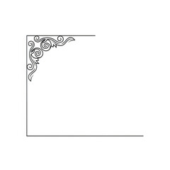 Fototapeta premium A black and white drawing of a floral design isolated on transparent background