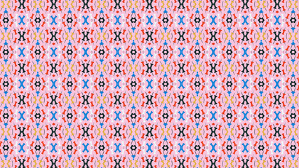 Pink Tacked Grid Textile Design