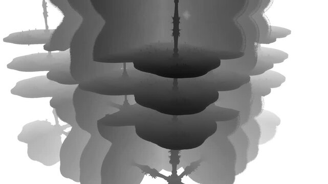 Natura virtuale verticale che evolve dal monocromatico al verde intenso della natura.  Rappresenta la rinascita, sostenibilit&agrave;, innovazione ecologica e connessione tra tecnologia e natura