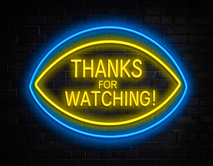 Leuchtende gelbe Neonschrift 