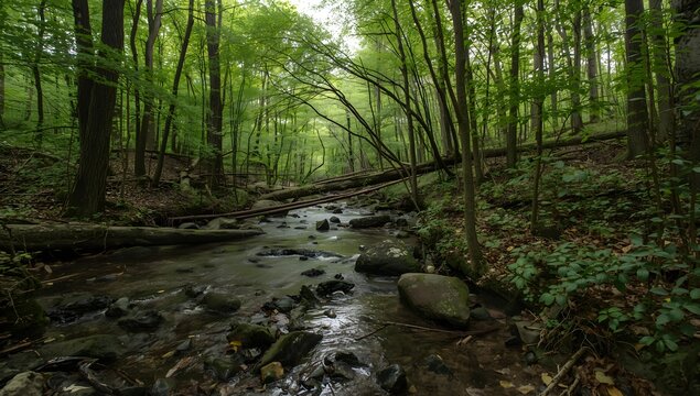 river in the forest