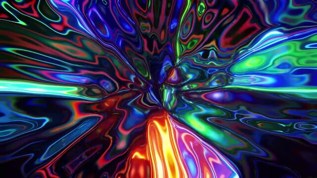 Animated background simulating the colors of light passing through a prism