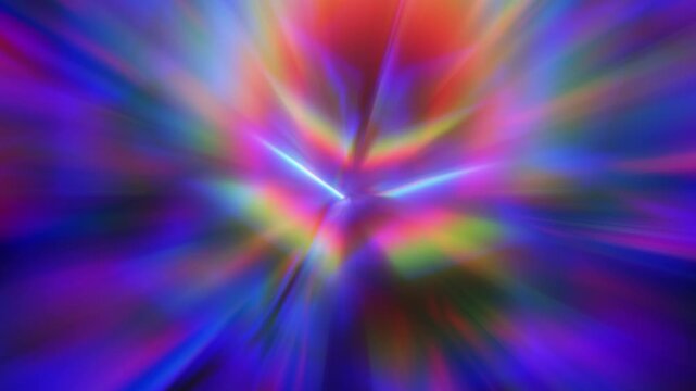 Animated background simulating the colors of light passing through a prism