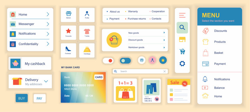 Profile Ui Kit Images – Browse 3,671 Stock Photos, Vectors, and Video ...