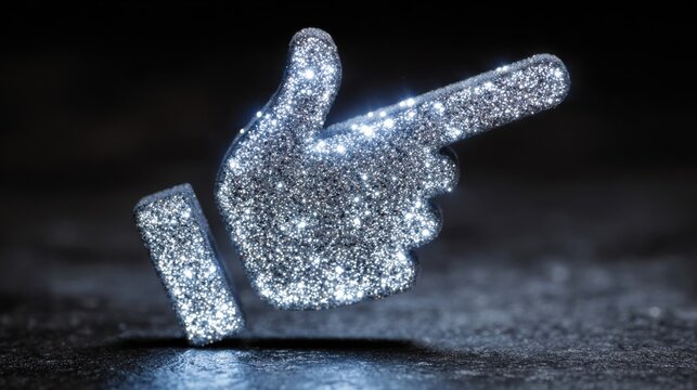 Cursor Icon Freezes in Dark Space, Symbolizing Halted Communication and the Pause in Digital Interaction During Typing Moments