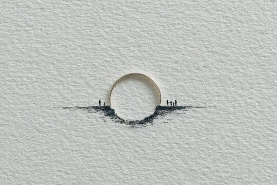 Avoidance and emotional isolation concept, emphasizing quiet and solitude.