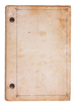 An Old Book Bound from a Sheaf of Torn, Tattered and Stained Pages