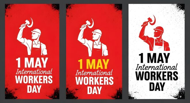 International workers day banners