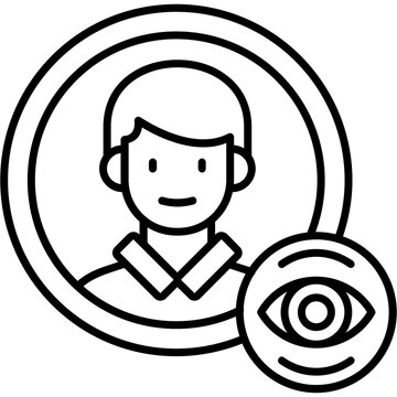 Profile view Outline Icon