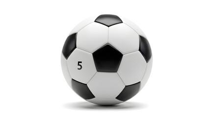 Obraz premium Soccer ball isolated on white background, clean studio shot