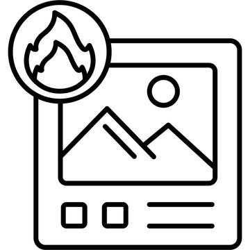 Trending topic Outline Icon