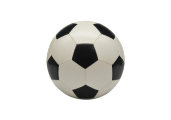 Obraz premium Black and white soccer ball on white background sports isolated on a transparent background
