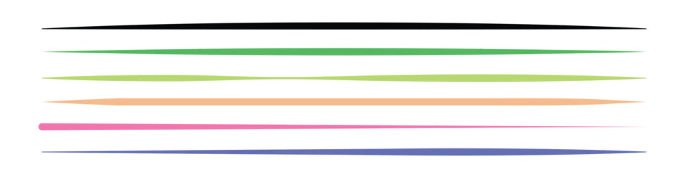 Straight line, stripe series from thin to thick. Black horizontal banner vector. Simple black straight line illustration. Straight line vector illustration eps