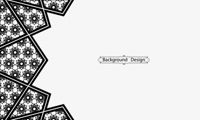 Realistic banner with free space for text | Modern festival background design on pattern background